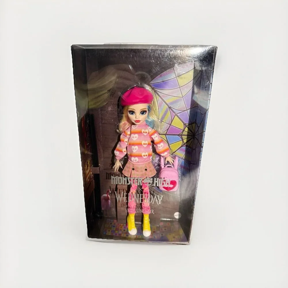 Monster High X Wednesday Enid Sinclair Addams Family Fashion Doll Mattel NEW